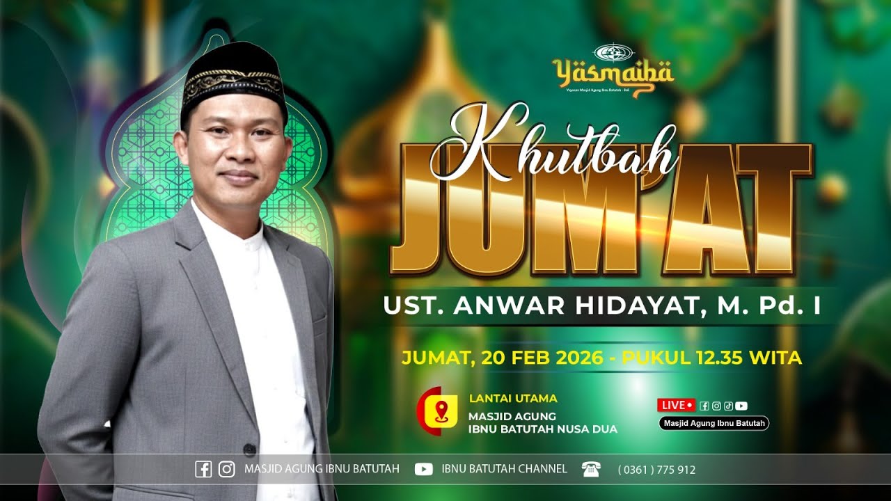 🔴 LIVE  Shalat Jumat | Ust. Anwar Hidayat | 20 Feb 2026