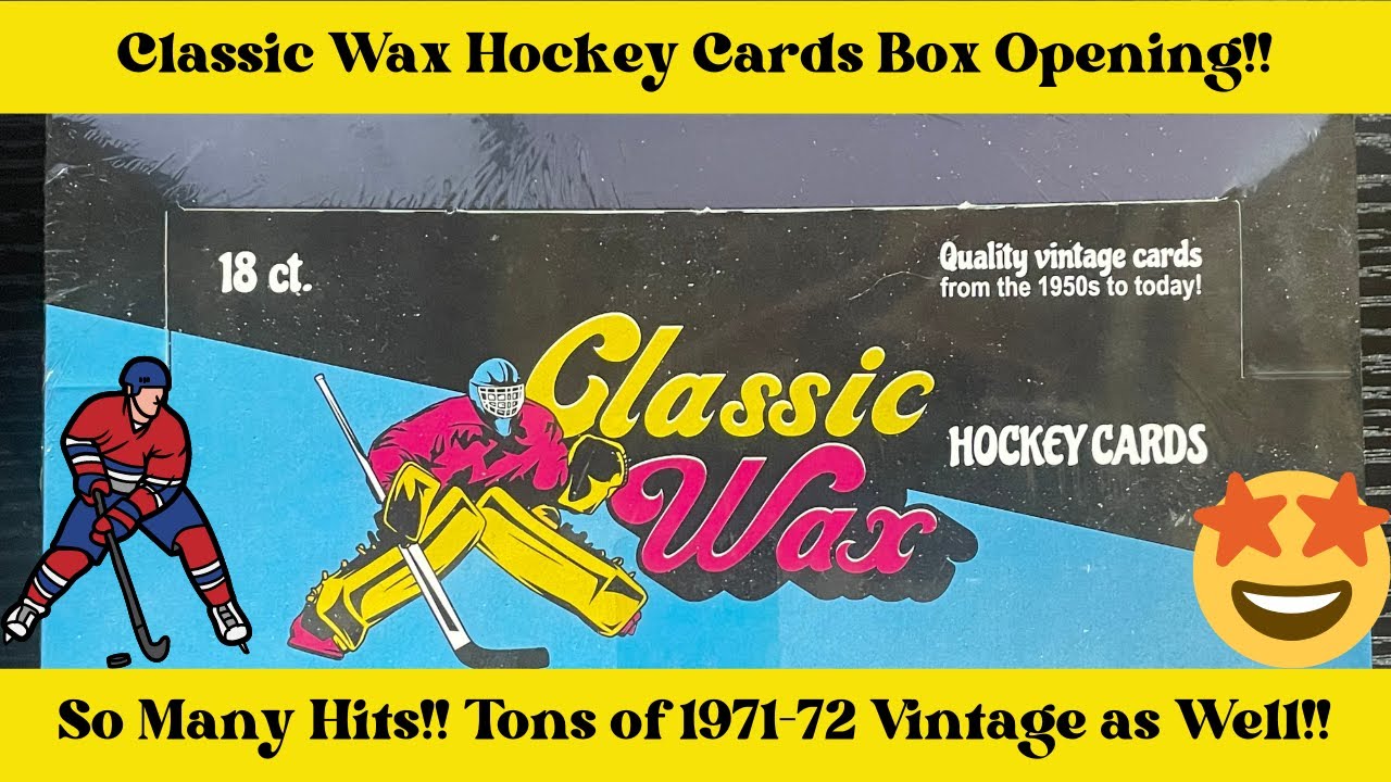 Opening another Box of Classic Wax Hockey Cards Box!! So Many hits!! Also tons of 1971-72's!