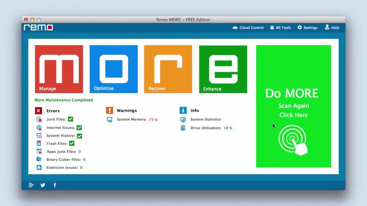 How to use Remo MORE for Mac to enhance performance of your iMac, MacBook, Mac Mini