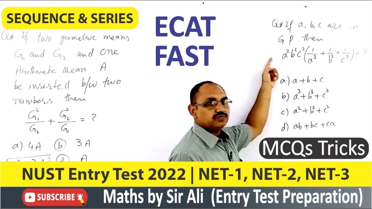 Sequence & Series | NUST Entry Test Preparation, NET-1 2022 | FAST-2022 | ECAT