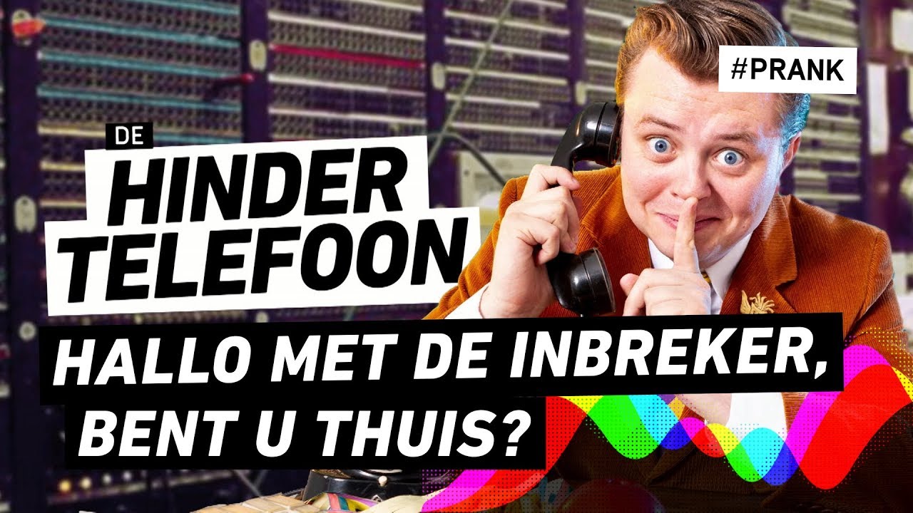 PRANK: INBREKER BELT EVEN VANTEVOREN 😂// Hindertelefoon #inbreker