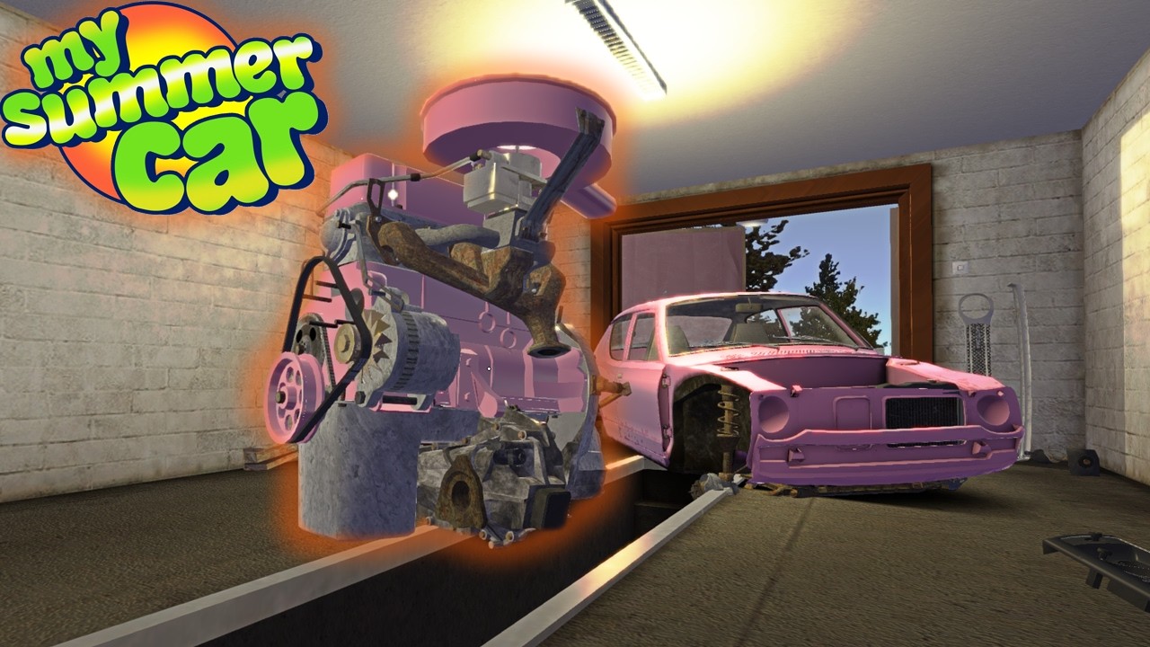 MONTEI O MOTOR DO MEU CARRO | MY SUMMER CAR #2