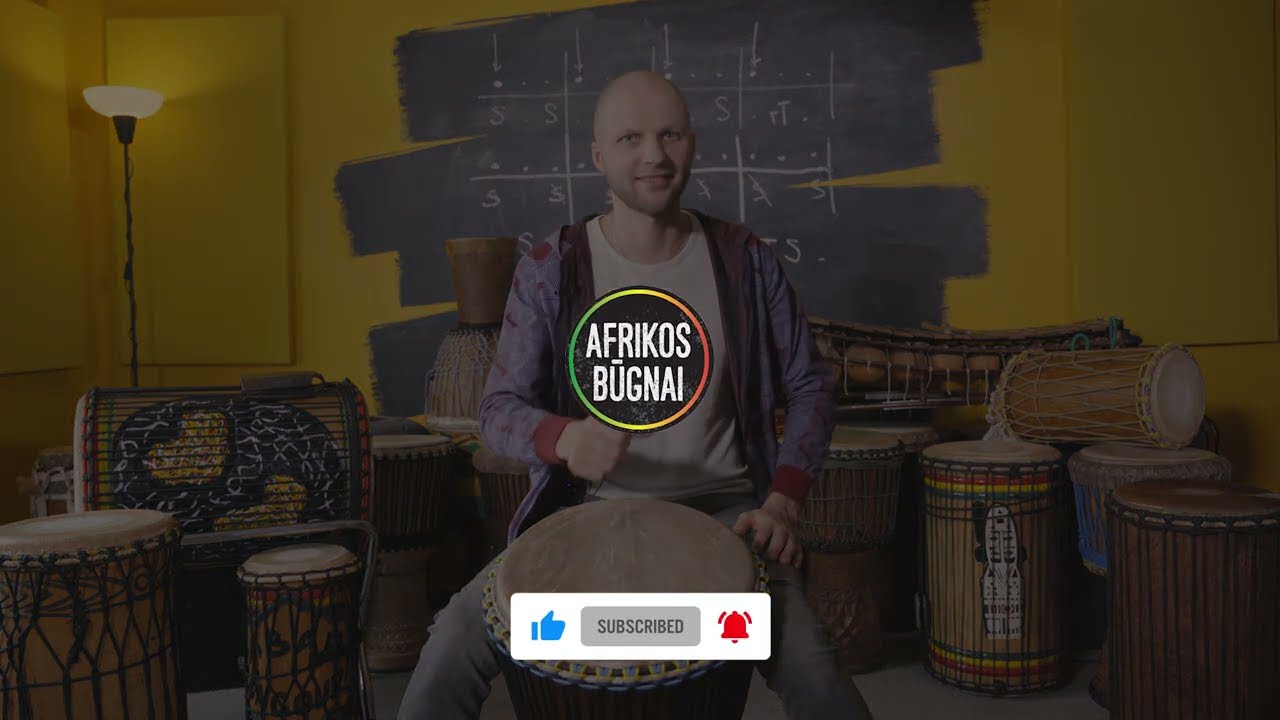 Afrikos būgnai. Kaip groti sliapą su djembe?