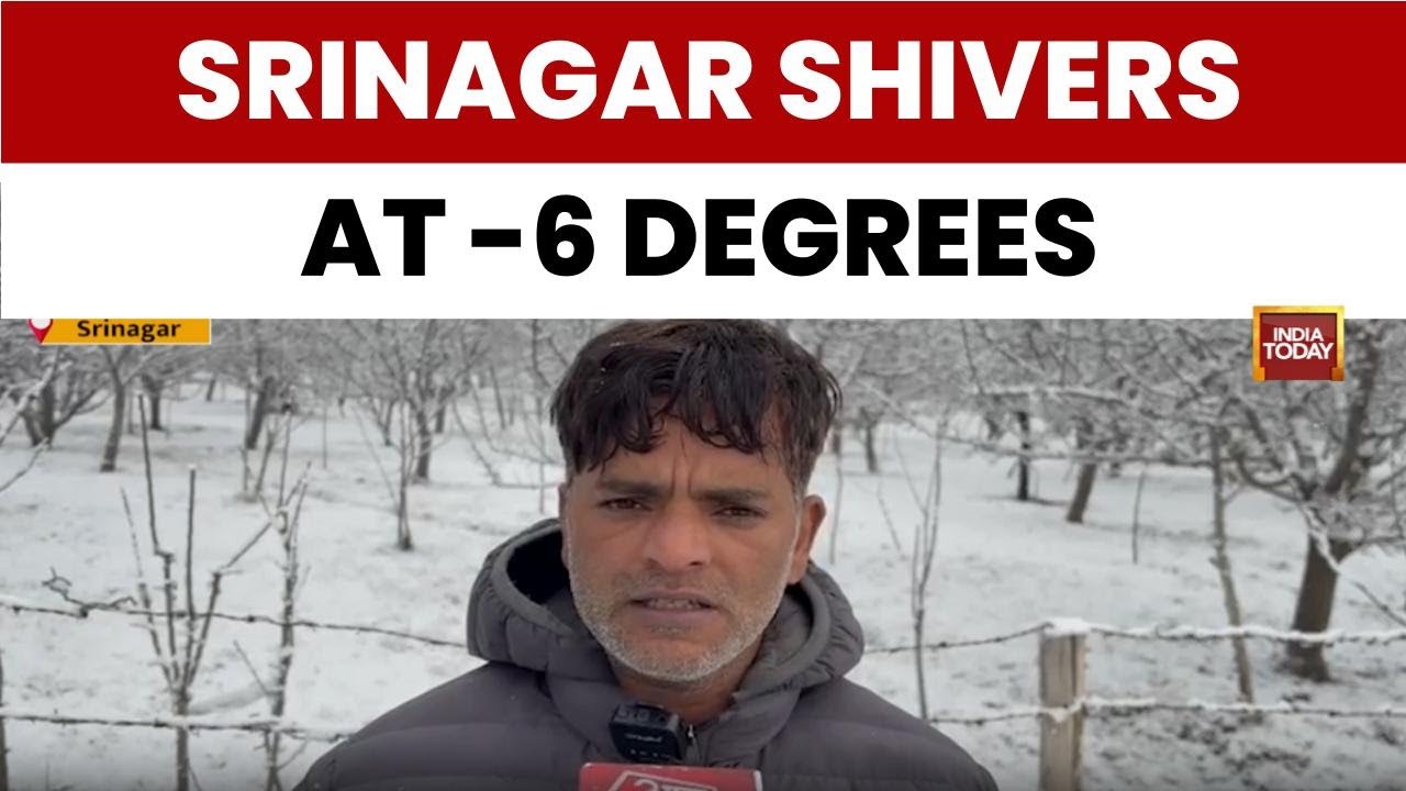 Srinagar Shivers At -6 Degrees, Met Dept Predicts Extreme Cold Wave Across Kashmir Valley