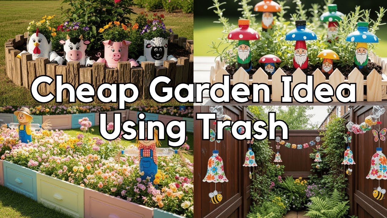 Turn Plastic Bottles Into the Cutest Garden Decor Ever! 🌼🧃✨