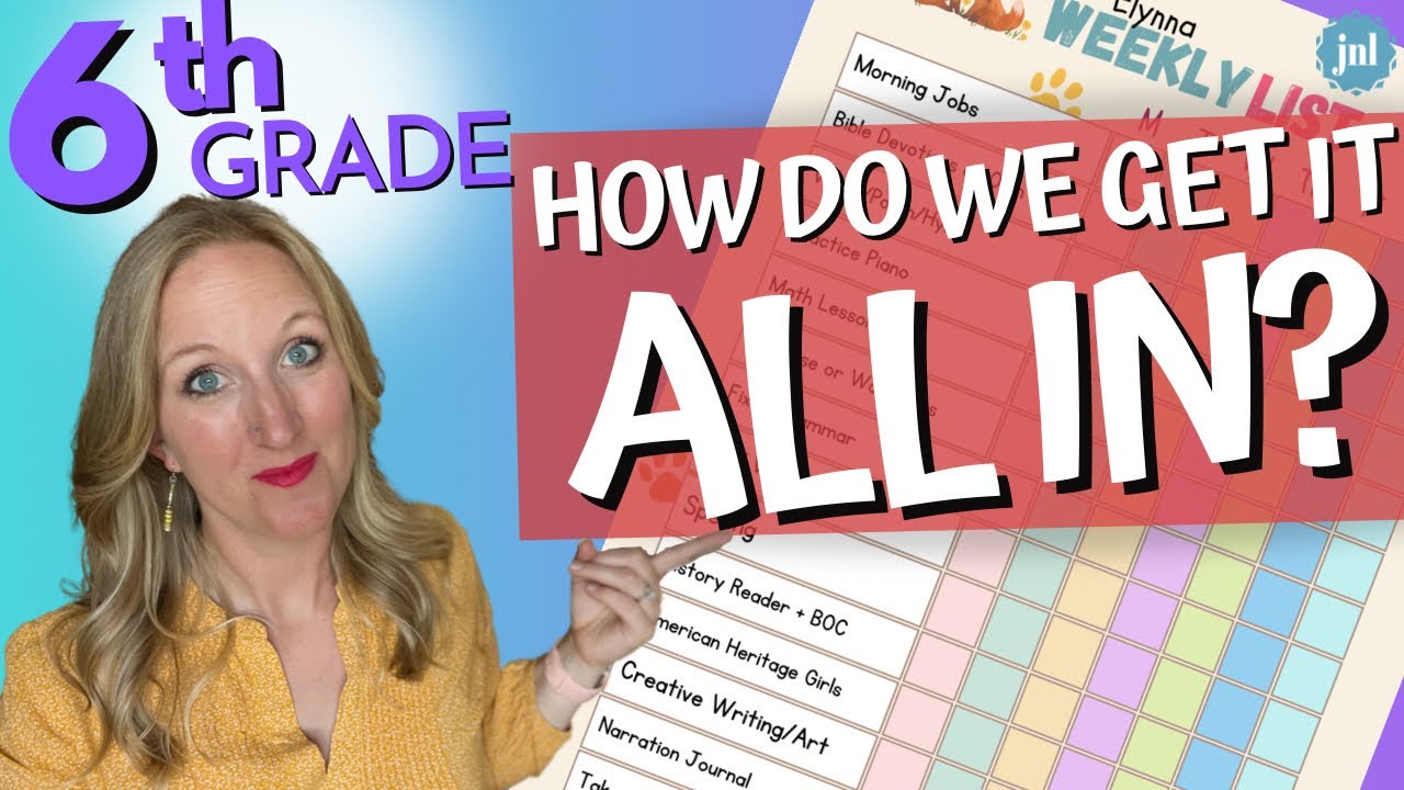 *NEW* 6th Grade Schedule and Homeschool Routine || Homeschool Checklist for Independence
