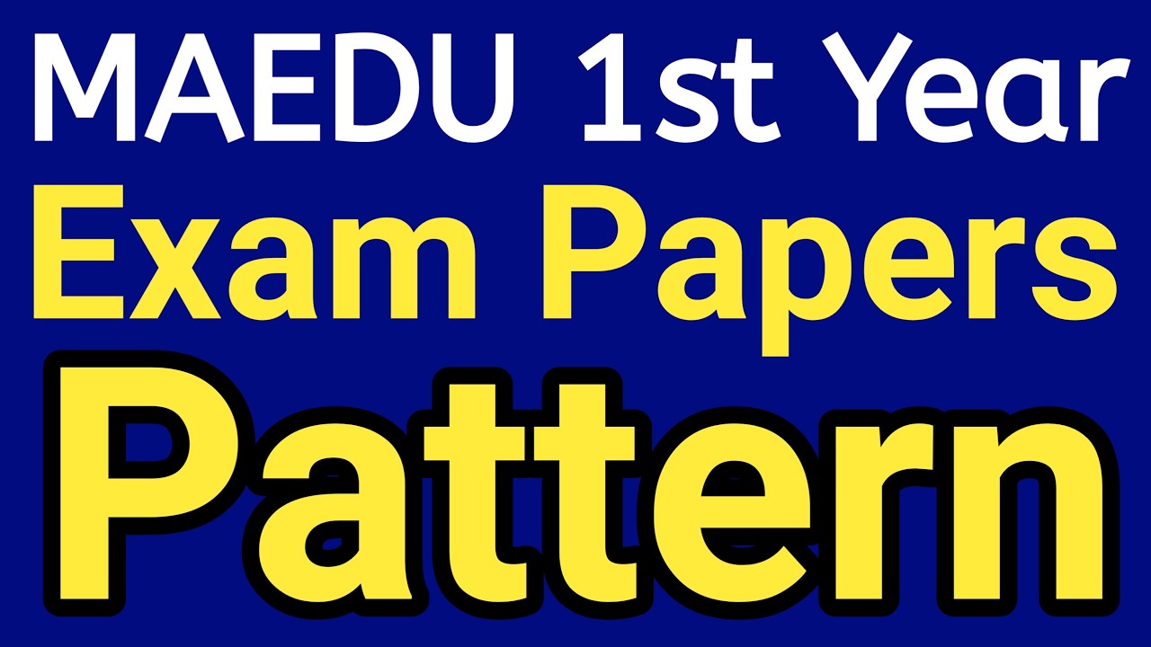MAEDU 1st year questions paper pattern | ma education | mes 011 exam pattern | exam paper pattern