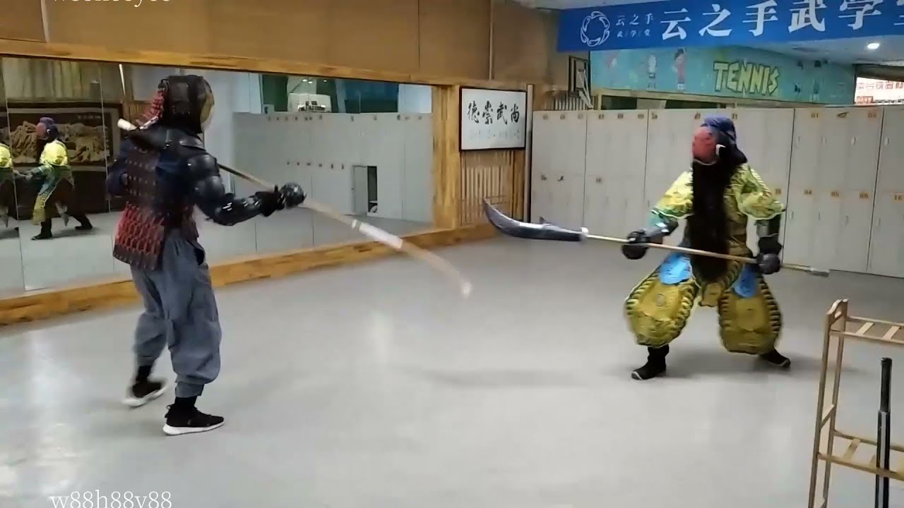 【戏曲融合实验艺术】剃刀 对 偃月刀 Naginata VS Guandao 20210619