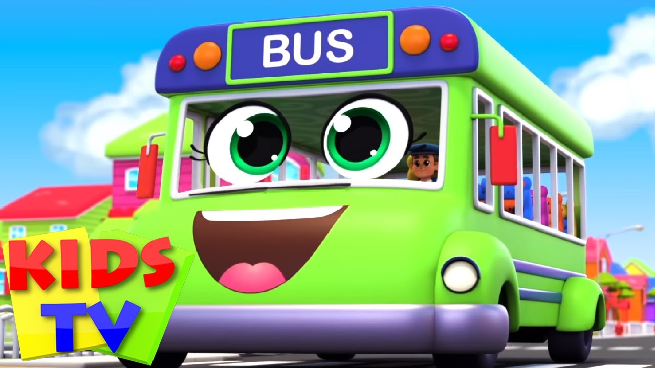 Otobüsteki tekerlekler | Animasyonlu videolar | Kids TV Türkçe | Çocuklar için şarkılar