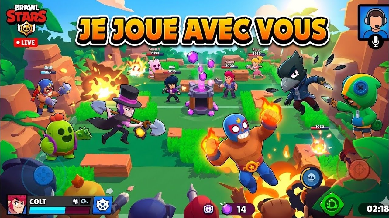 LIVE BRAWL STARS AVEC VOUS ! (comeback du prime)