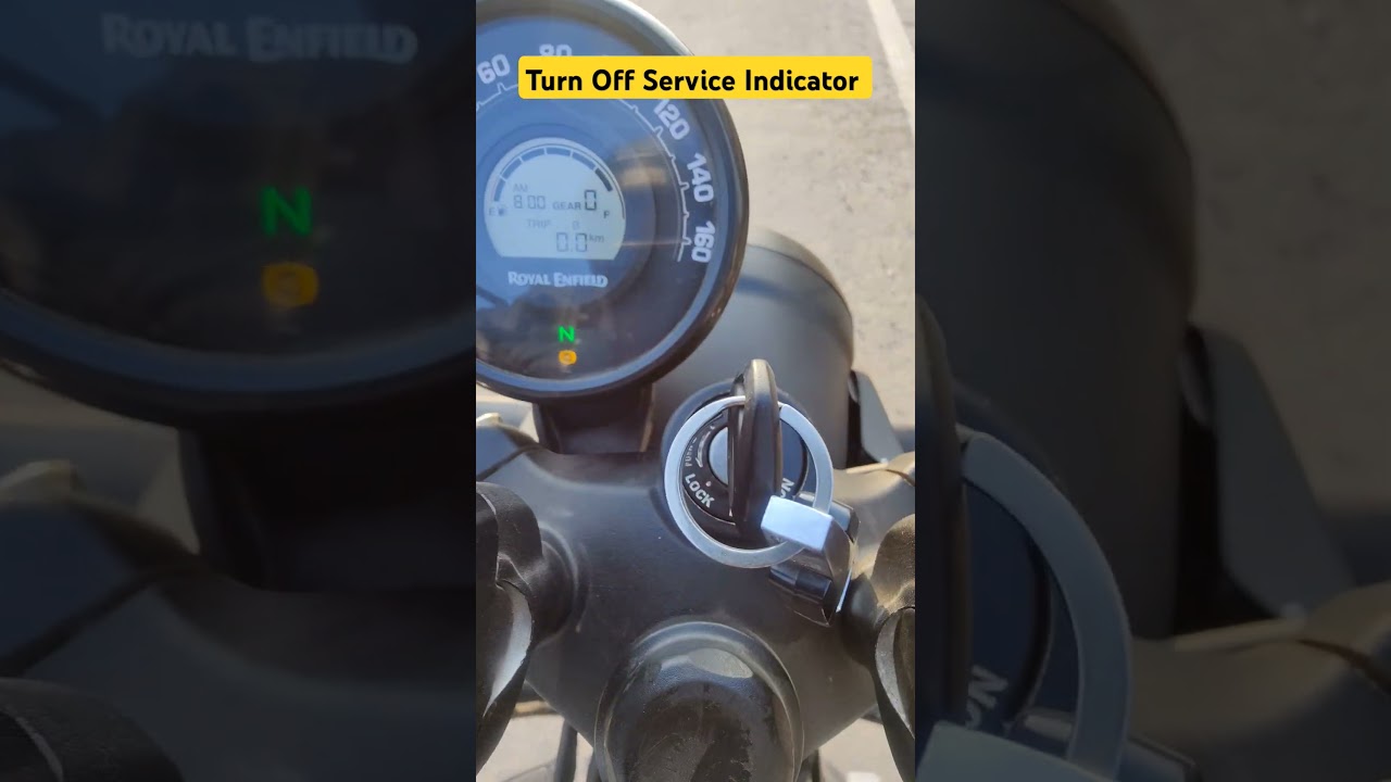 Turn Off Service Indicator  in Royal Enfield Hunter #shortsfeed #hunter #shorts #short #viralreels