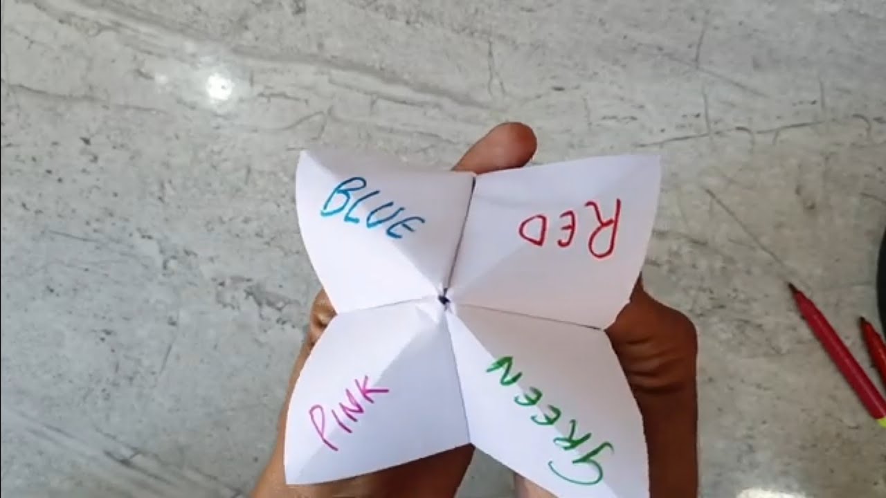 Как сделать первоклассную бумажную игру / пошаговое руководство / оригами / бумажное творчество /...