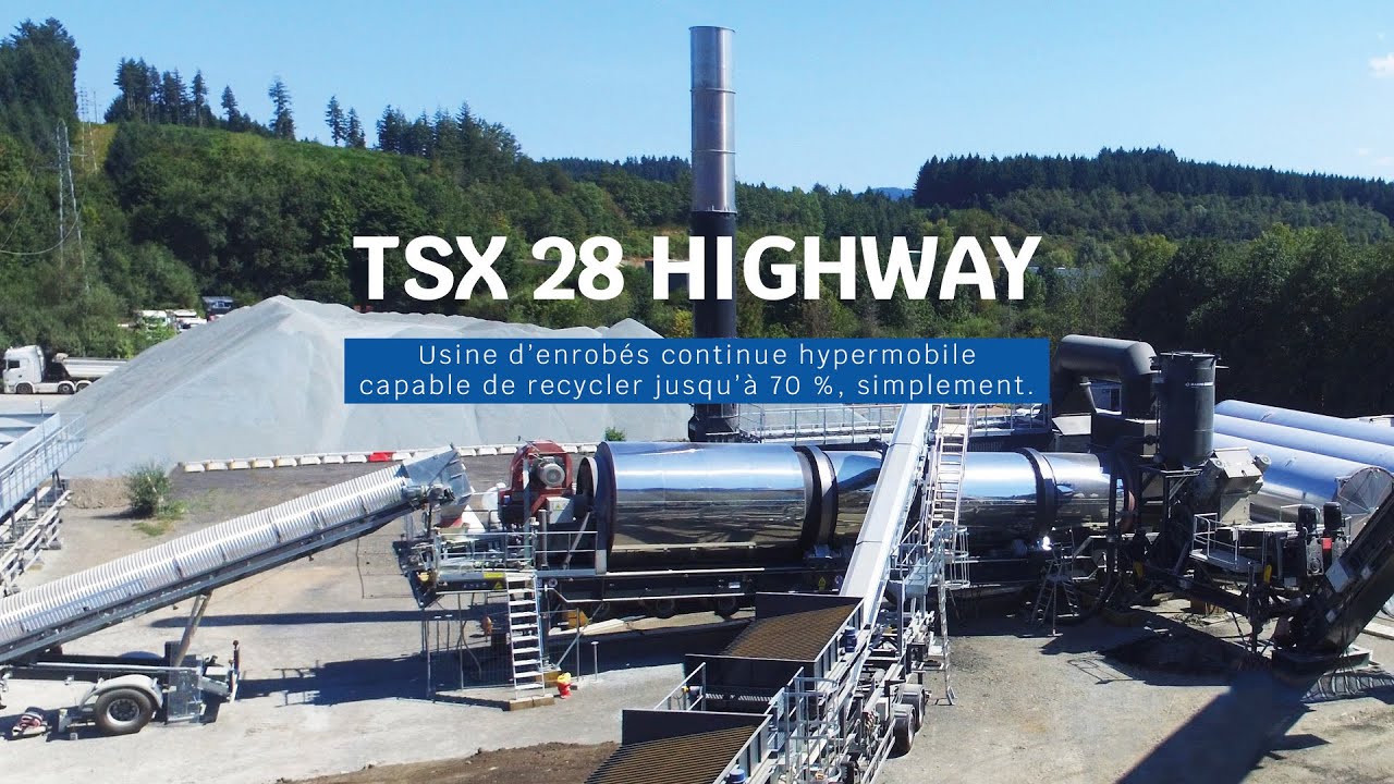 TSX28 HIGHWAY | Recycler jusqu'à 70 % d'agrégats d'enrobés, simplement.
