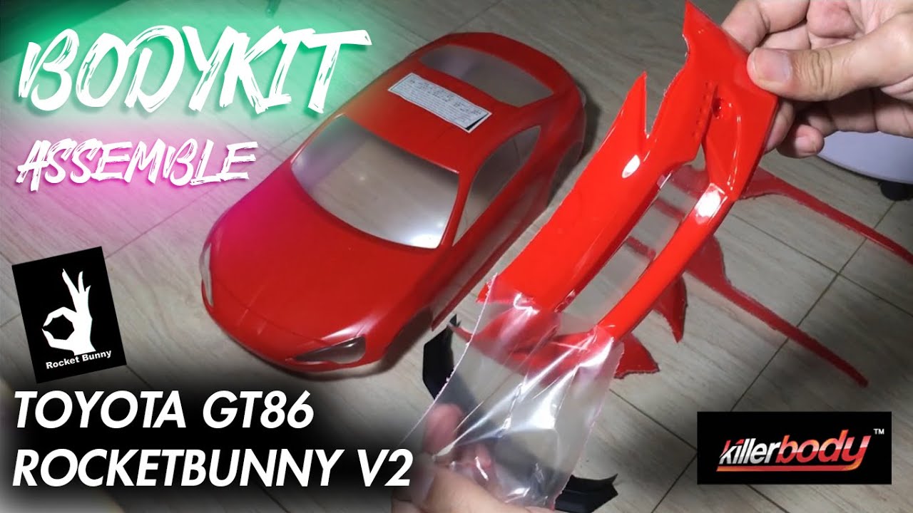 BODYKIT ASSEMBLE | TOYOTA GT86 ROCKETBUNNY V2 KILLERBODY | PASANG BODYKIT | RC DRIFT 1:10