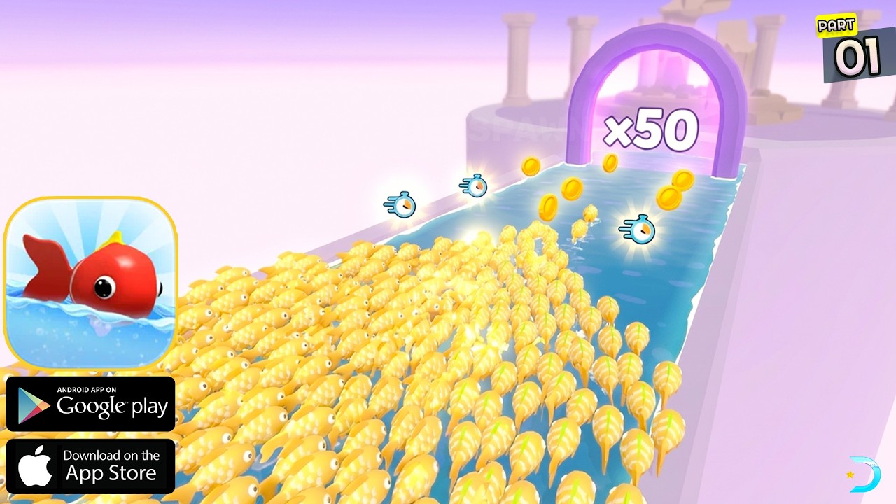 🐟Fish Colony 3D Gameplay Walkthrough Part 1 - No Commentary (Android/iOS)