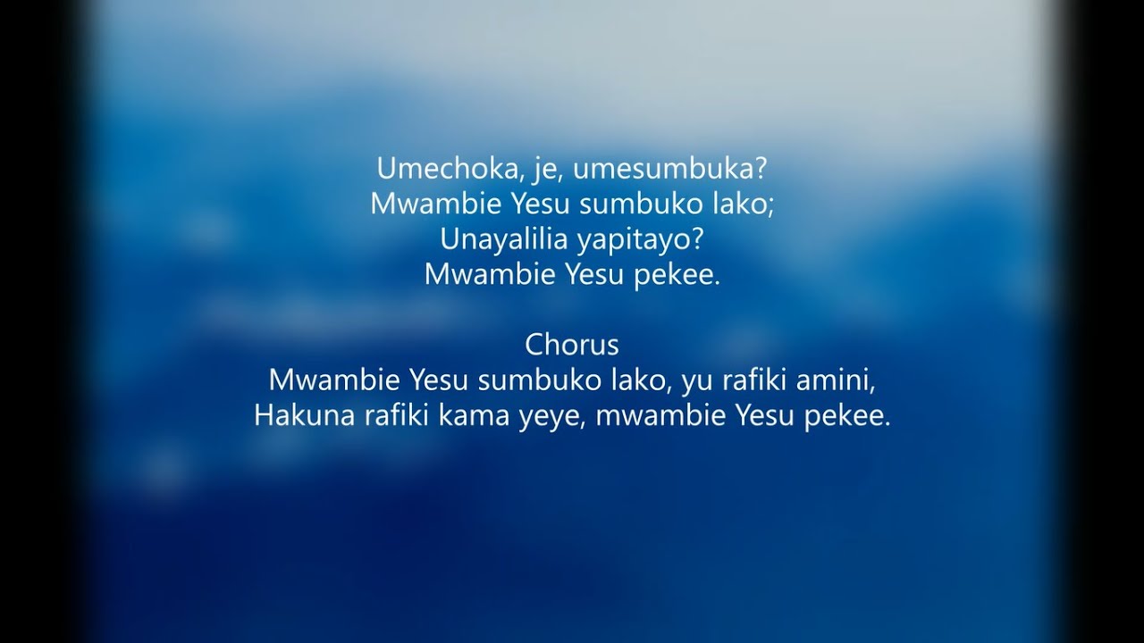 Umechoka Umesumbuka (NZK 124)
