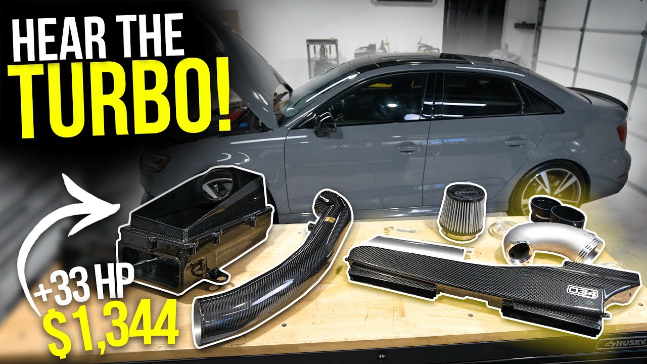 Установка 4-дюймового карбонового впуска 034Motorsport [Audi RS3]