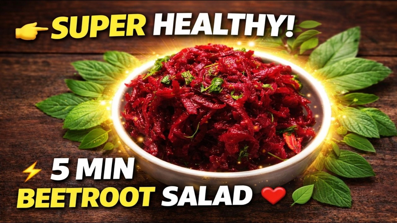 Healthy Beetroot Salad Recipe | Quick, Fresh & Delicious in 5 Minutes! 🥗❤️