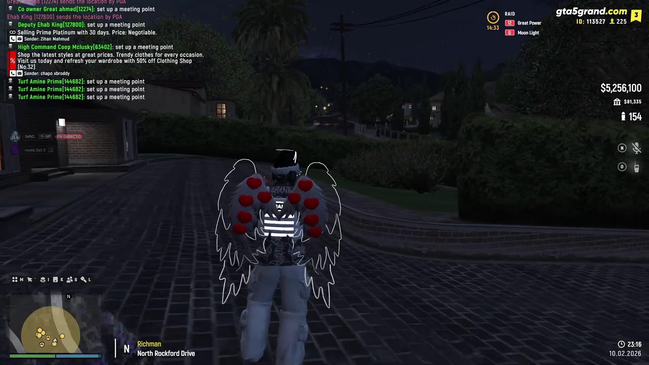 بث مباشر الاول حياكم الله في grand rp مع mafia great power مع raid family