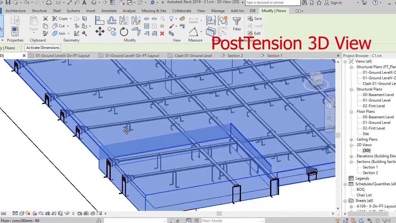 Post Tension Tool (Revit Plugin and Web Service)