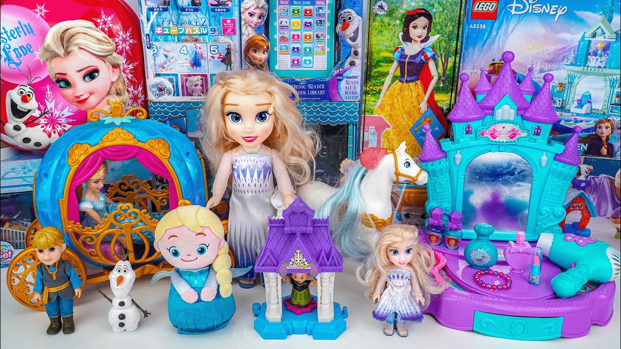 Unboxing Disney Frozen Toys | Princess Cinderella&rsquo;s Rolling Carriage Playset | Elsa's Makeup Table