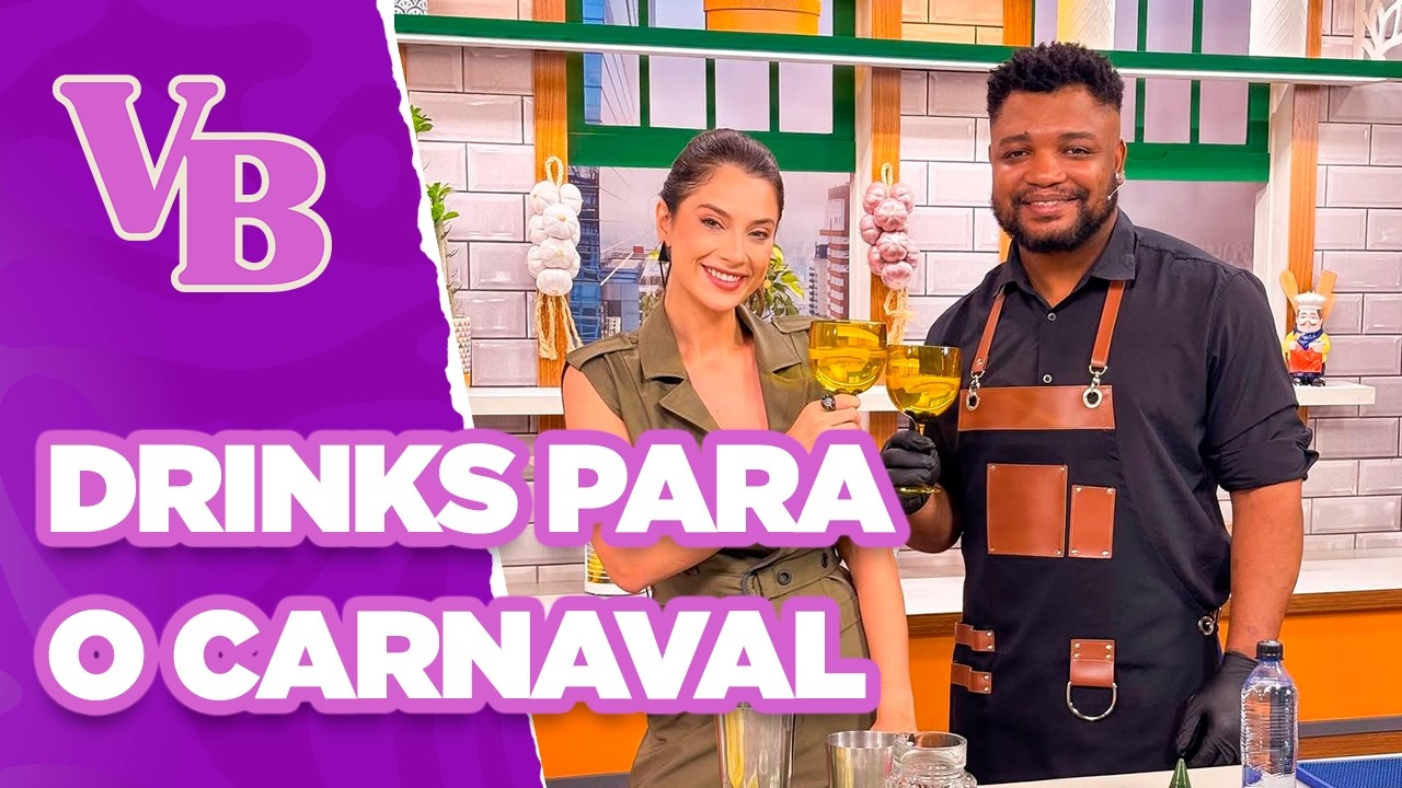 Aprenda a fazer DRINKS SAUDÁVEIS E SEM ÁLCOOL para se refrescar no Carnaval - Você Bonita (13/02/26)