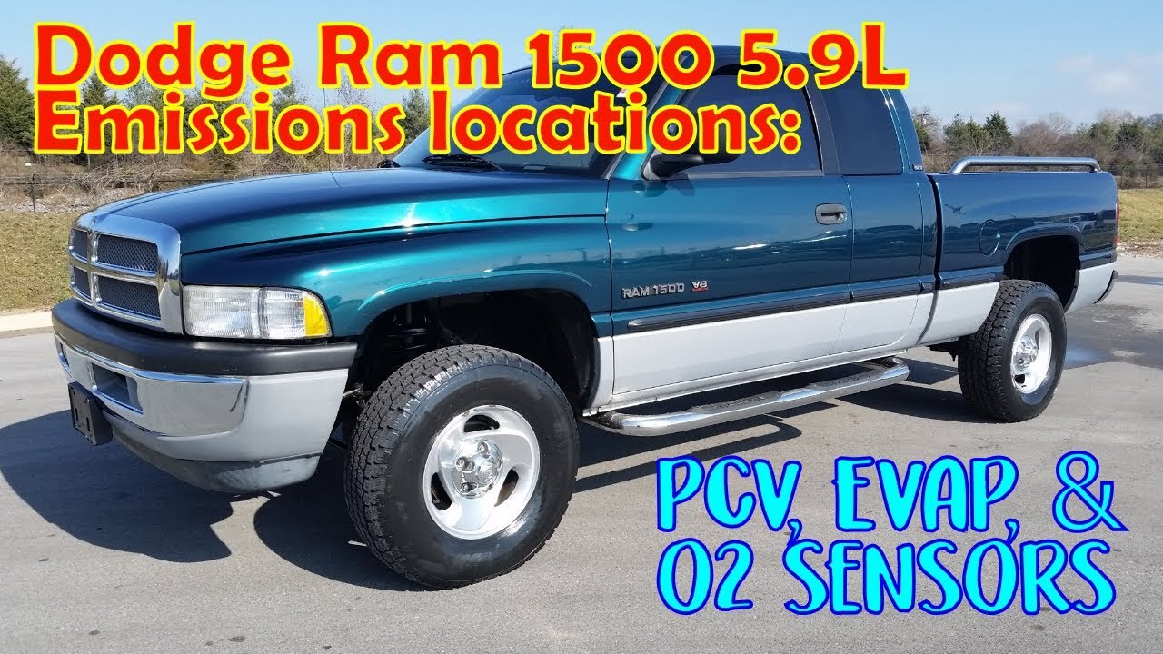 Dodge Ram 1500 5.9L Magnum PCV, датчики кислорода, система улавливания паров EVAP