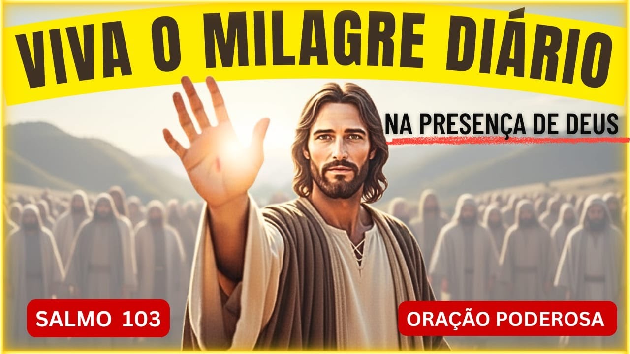 ✨️JESUS, ME ENSINA VIVER UM MILAGRE DIÁRIO - ORAÇÃO PODEROSA DE FÉ COM SALMO 103