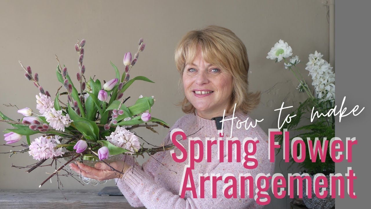 How to make a simple flower arrangement without floral foam - sustainable/environmentally friendly