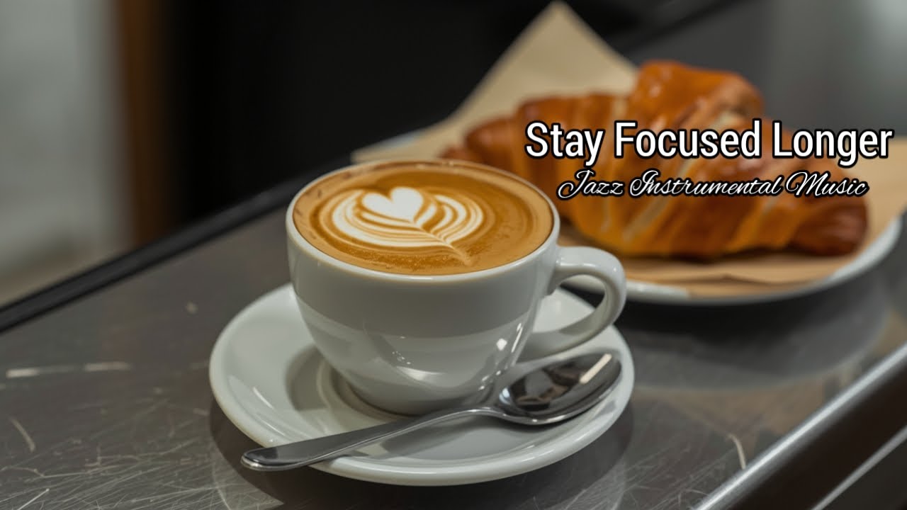 Stay Focused Longer with Jazz Instrumental Music in a Café Visual for Productivity 