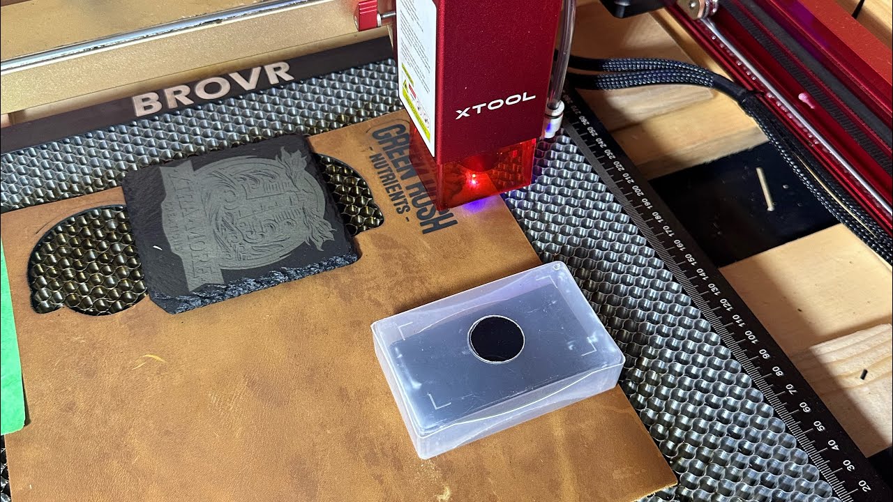 Xtool D1 Pro 5w 🔥Engraving & Cutting Full Grain Leather With Creative Space 2.0 Beta Update Easy