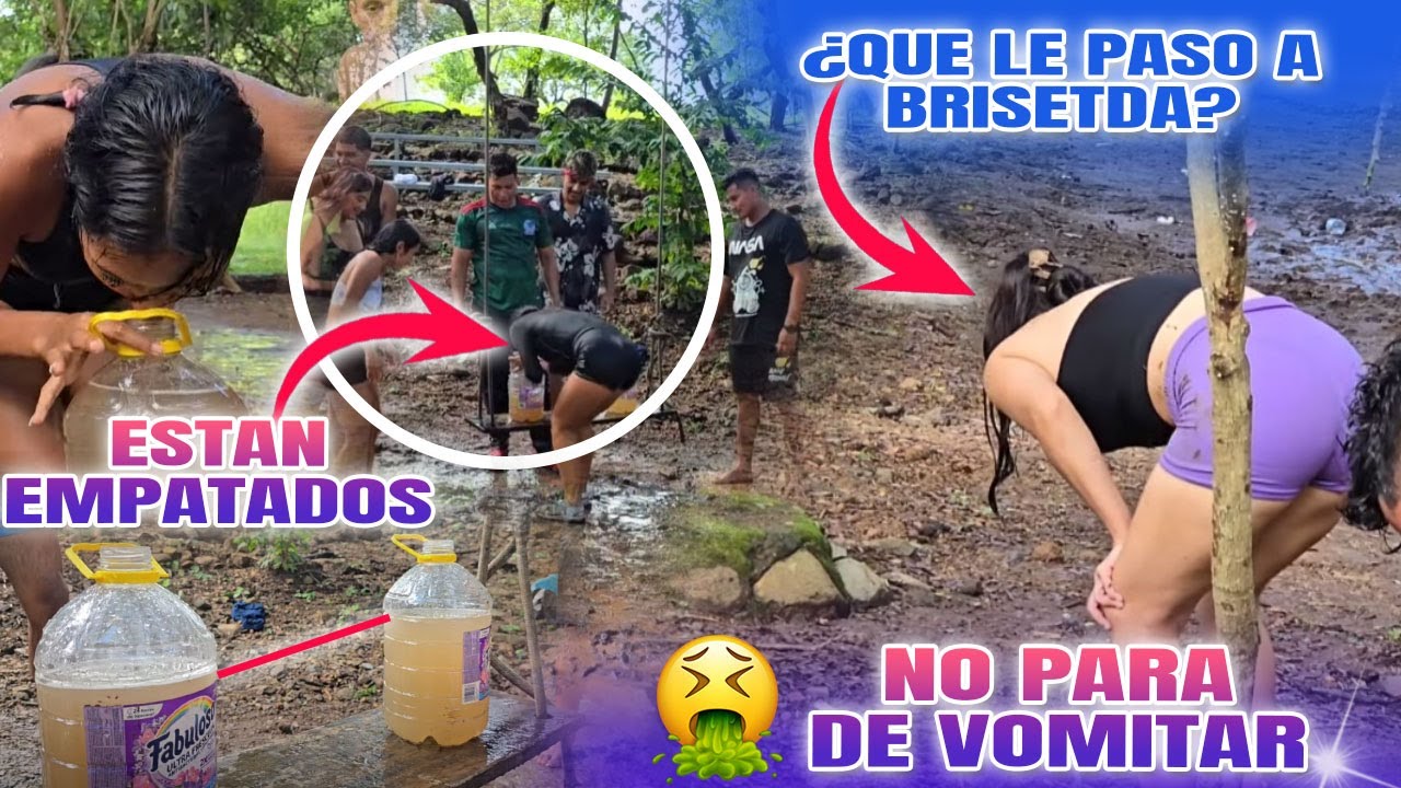 ESTE JUEGO ESTA MUY DIVERTIDO🤣 mira como se rebuscan por llenar la botella ¿QUE LE PASA A BRISEYDA?🙁