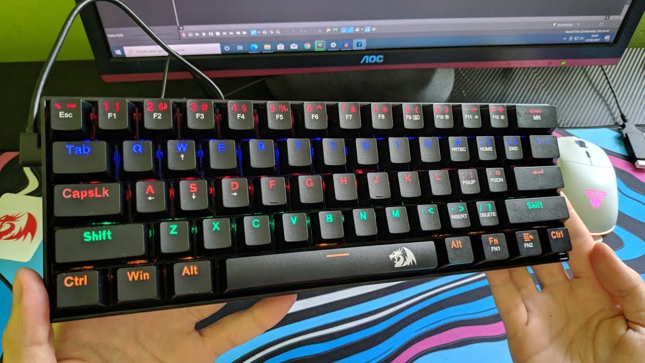 Redragon Lakshmi k606 review pt-br - teclado 60% barato