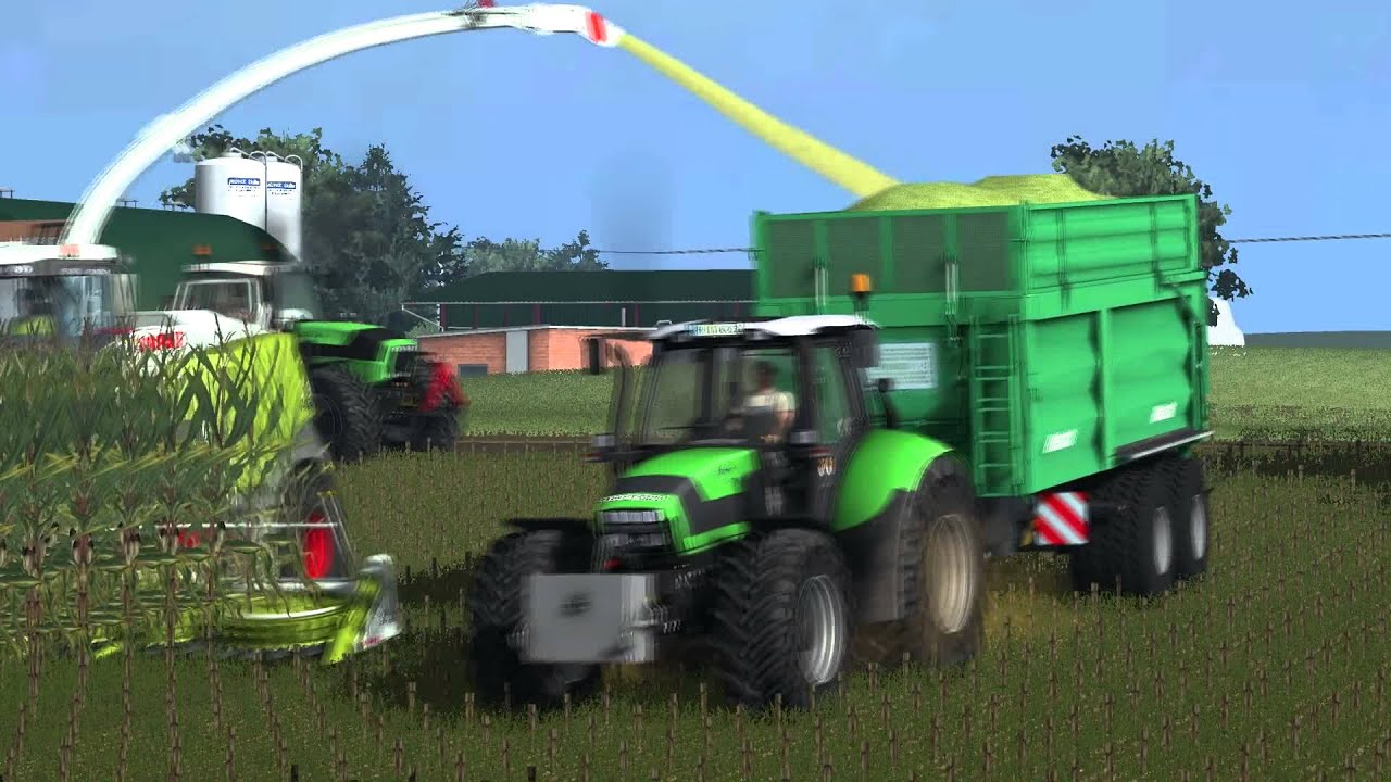 LU-Steiner häckselt Mais in Franken [LS 13]