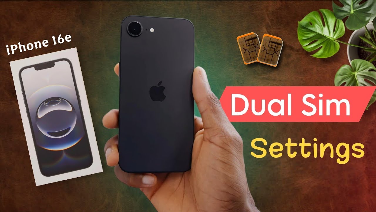 How to Use Dual Sim Card for Call/Sms on iPhone 16e | iPhone 16e Dual Sim Settings