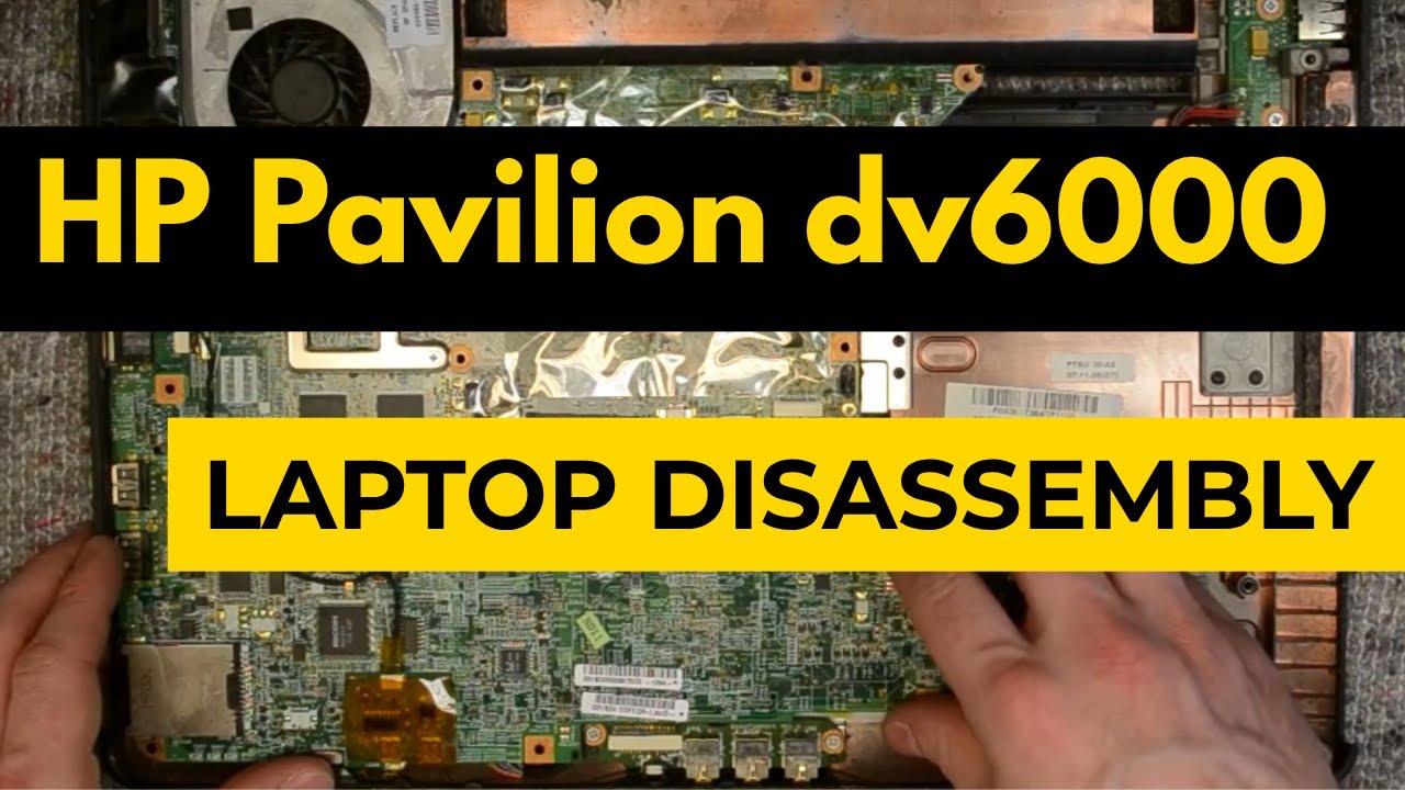 HP Pavilion dv6000 Laptop Disassembly & Teardown Tutorial