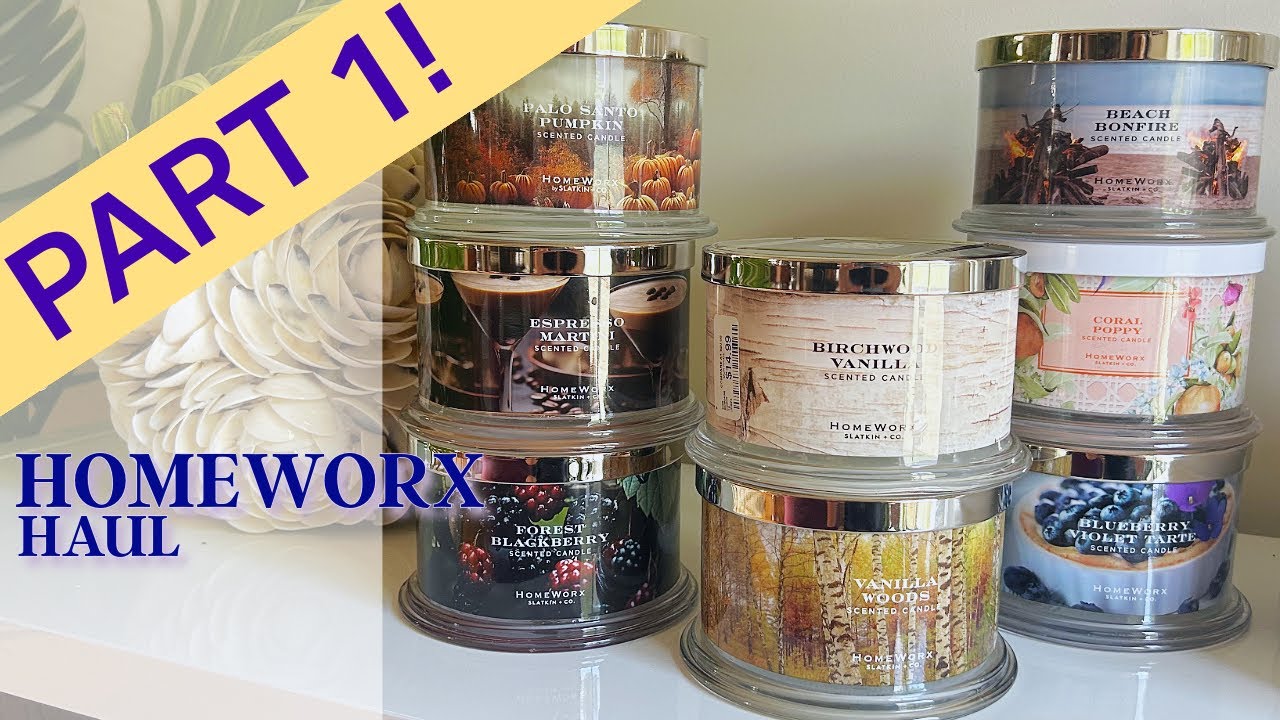 HOMEWORX HAUL 🧡 PART 1 🧡 I talked too long and my camera died 🧡 candle first impressions
