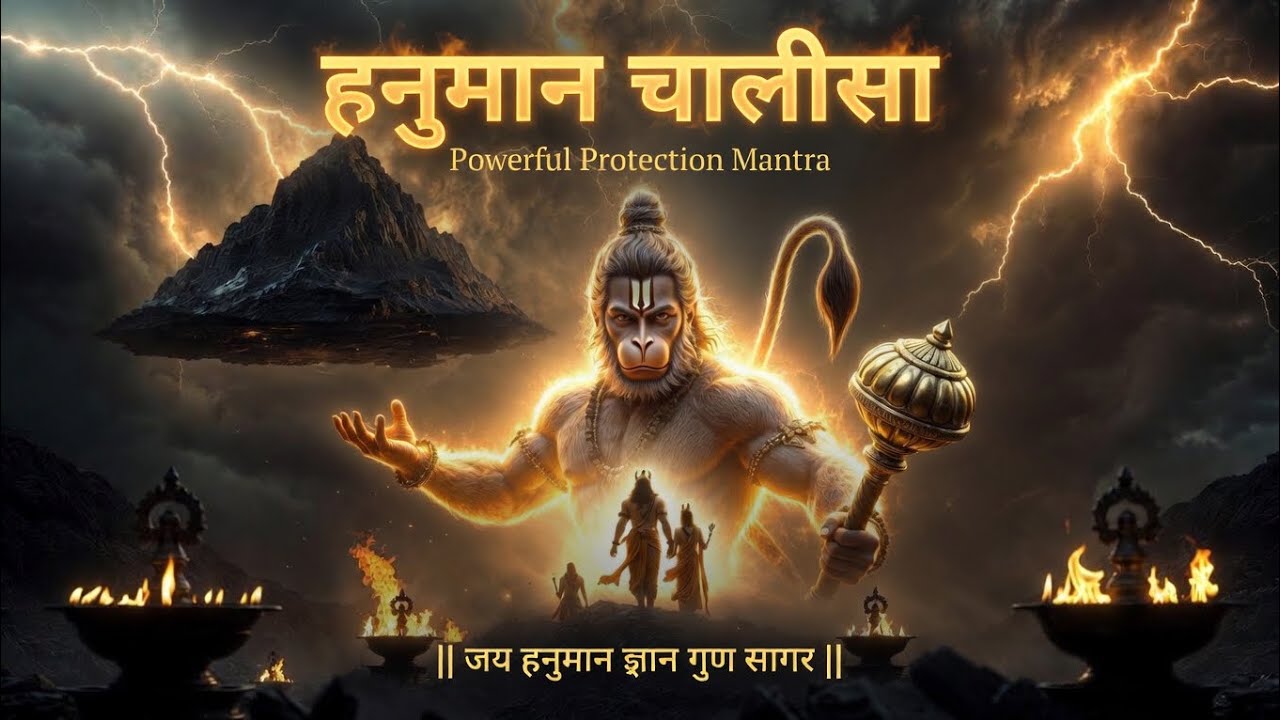 हनुमान चालीसा | Hanuman Chalisa | Powerful Protection Mantra | Remove Fear & Negative Energy 