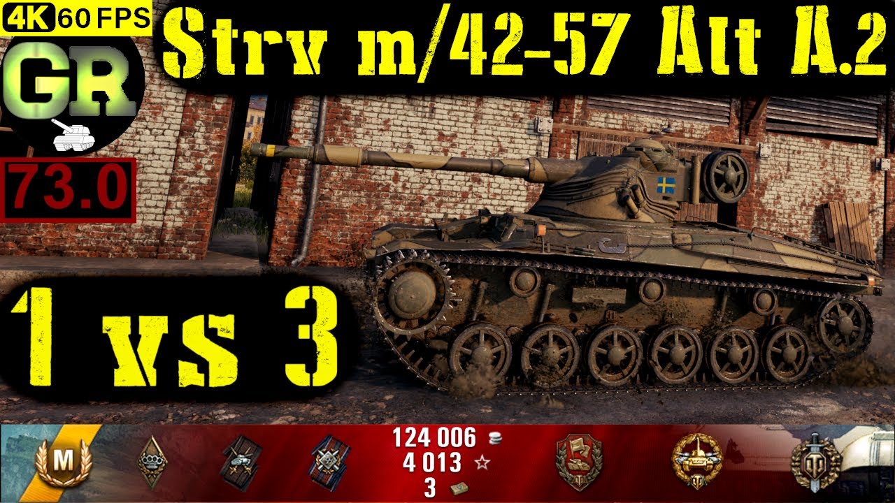 73_World of Tanks Strv m/42-57 Alt A.2 WoT Replay - 7 Kills 3K DMG(Patch 1.5.0)