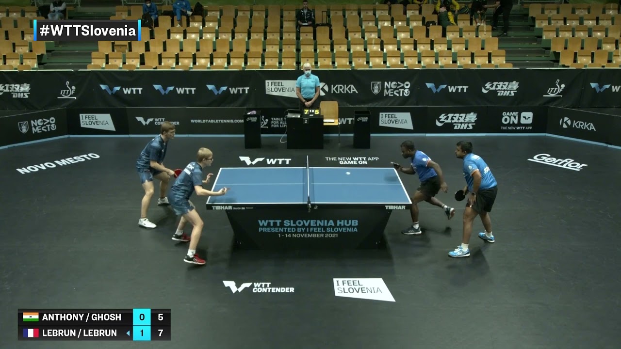 Anthony/Ghosh vs Lebrun/Lebrun | WTT Contender Novo Mesto 2021 | MD | Qual