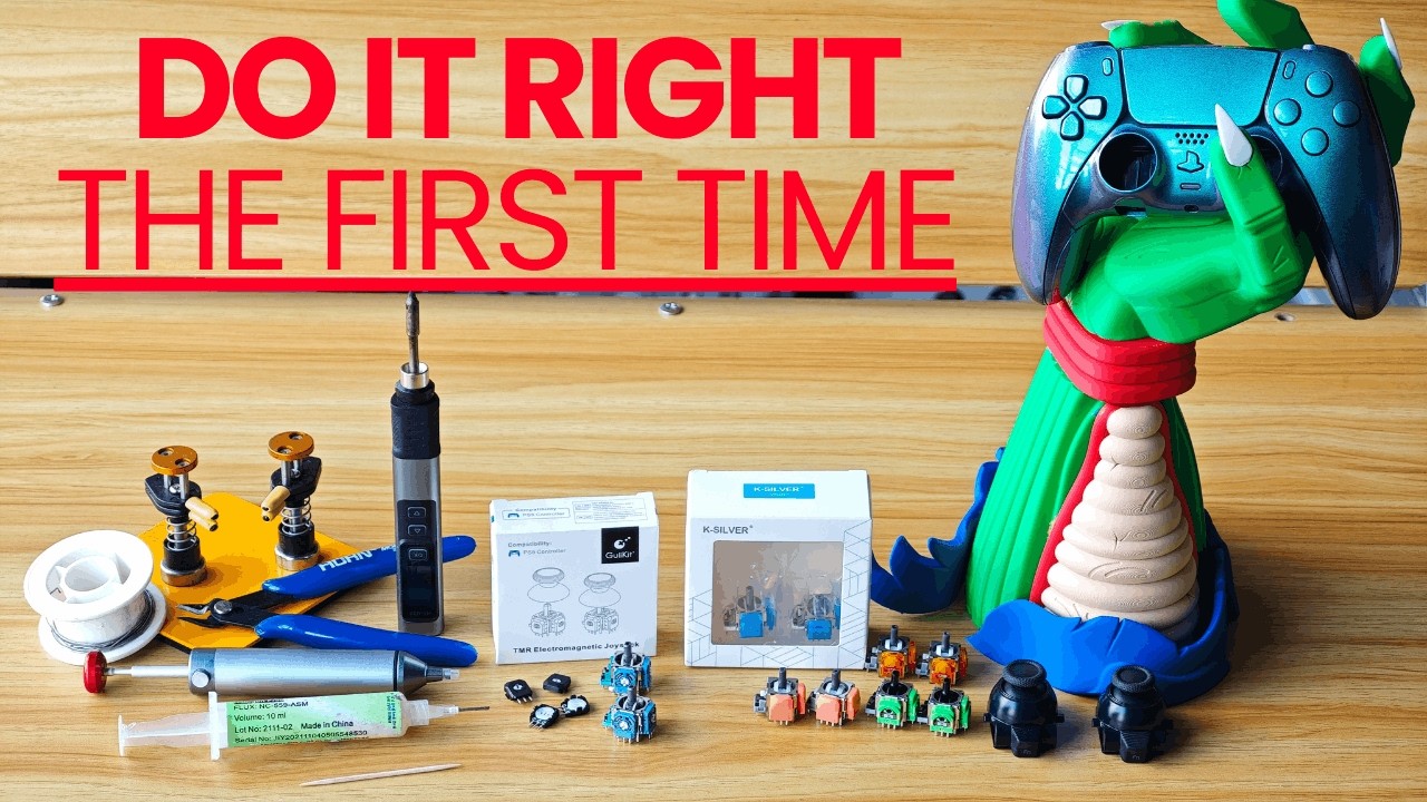 Dualsense Edge PS5 TMR Upgrade On A Budget - Thumbstick Desoldering & Installation Guide