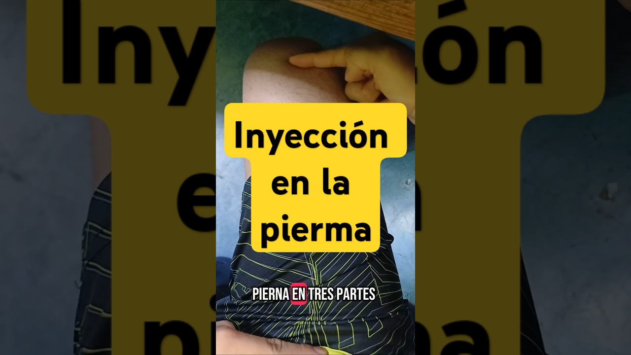 As&iacute; se aplica una inyecci&oacute;n en la pierna #medicina