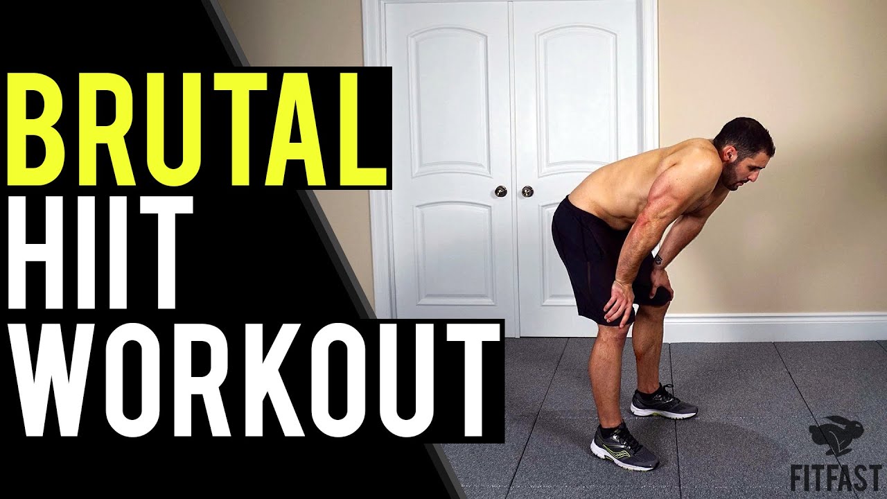 Brutally Tough 15 Minute Home Body Weight HIIT Workout | Quick Cardio Workout to Lose Belly Fat