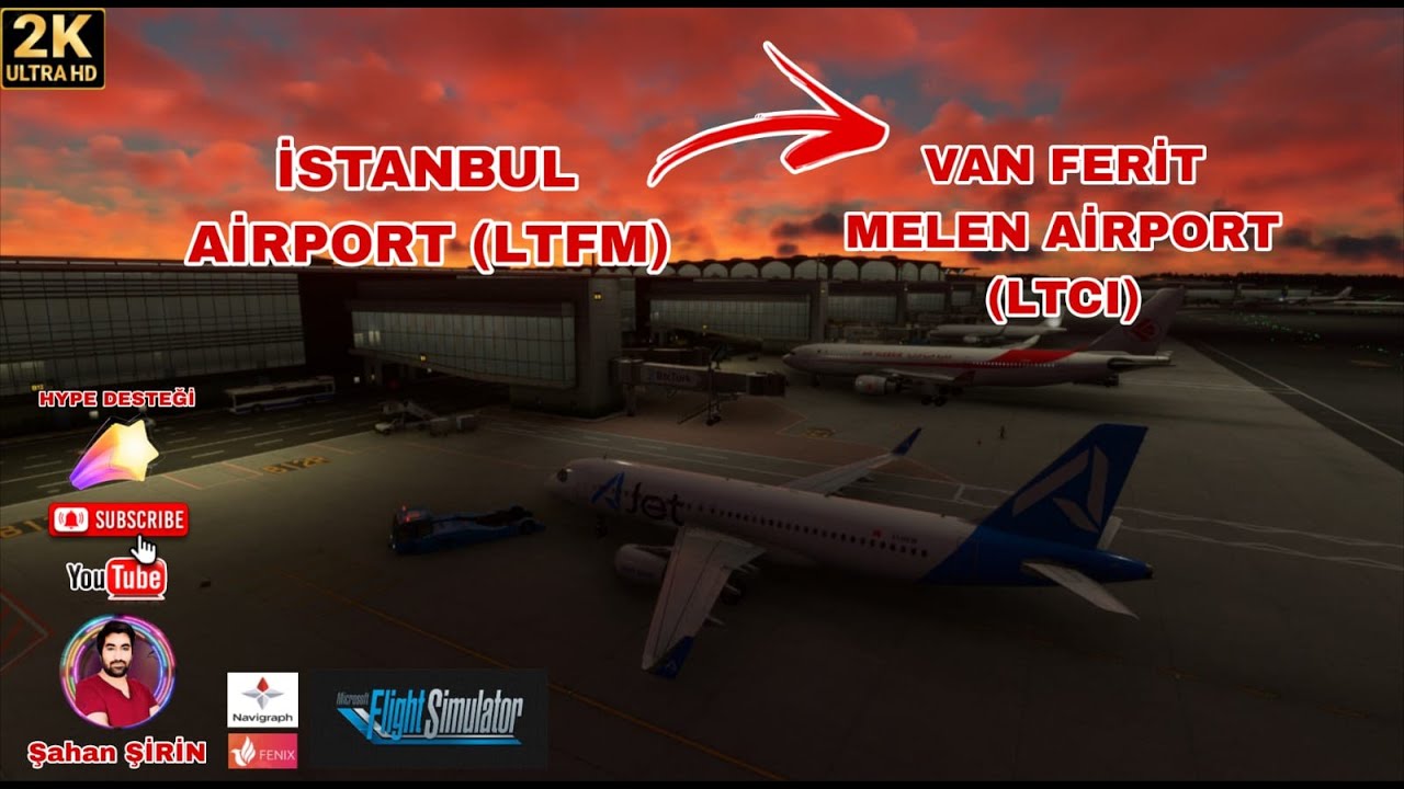 Microsoft Flight Simulator 2020 | İstanbul (LTFM) ✈ Van (LTCI) ✈ Gerçek Zamanlı Uçuş ✈️LVE #msfs2020