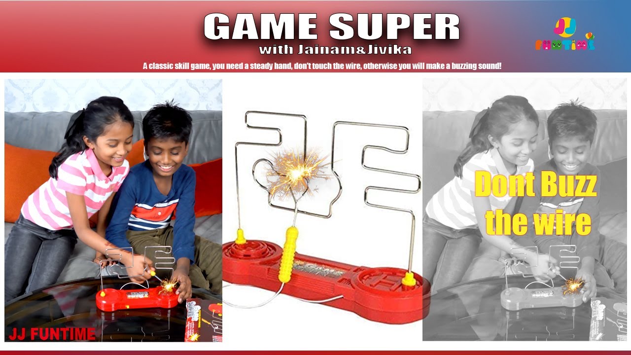 Buzz Wire Game Focus Challenge for Kids with Jainam and Jivika! The GAME SUPER