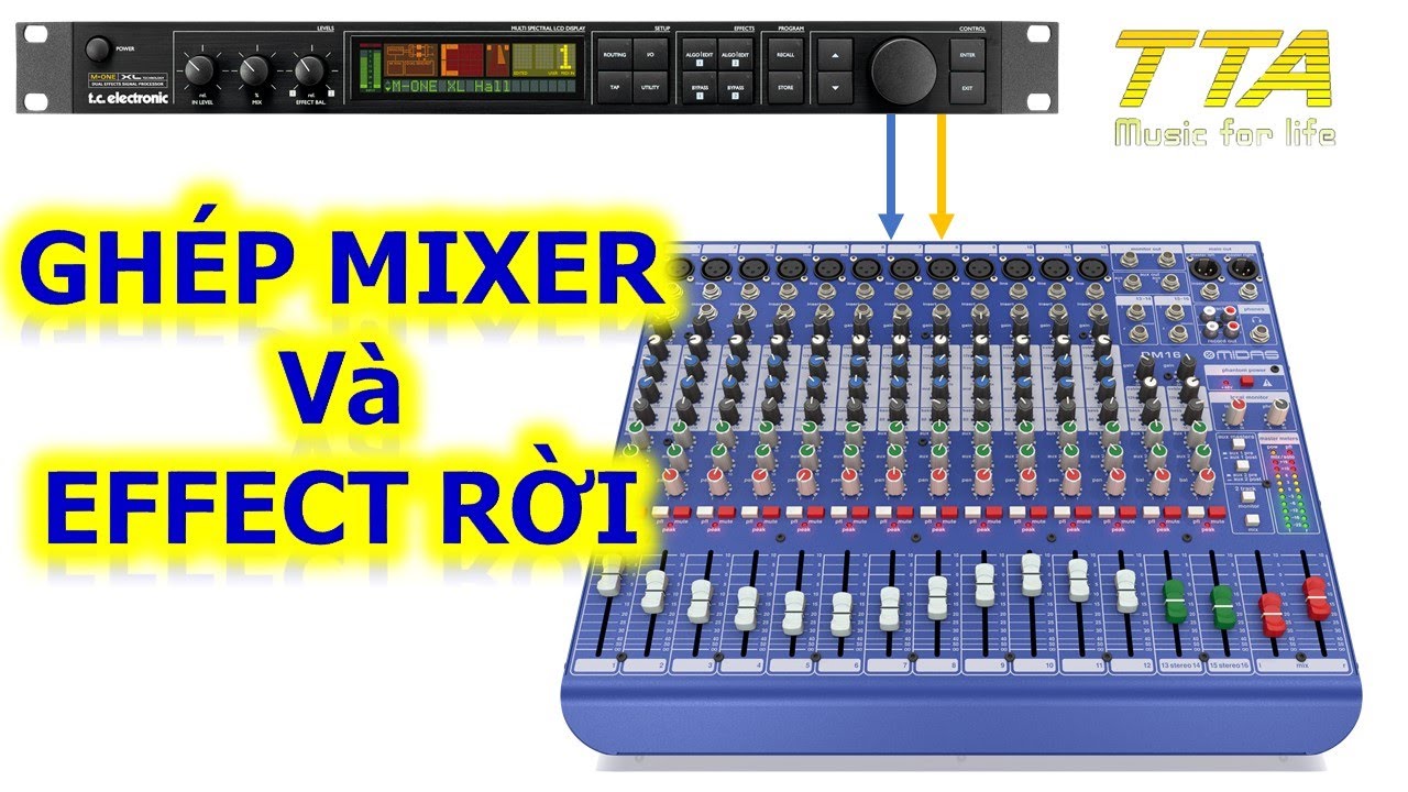Gh&eacute;p Mixer & Effect Rời (Midas + TC M One XL)