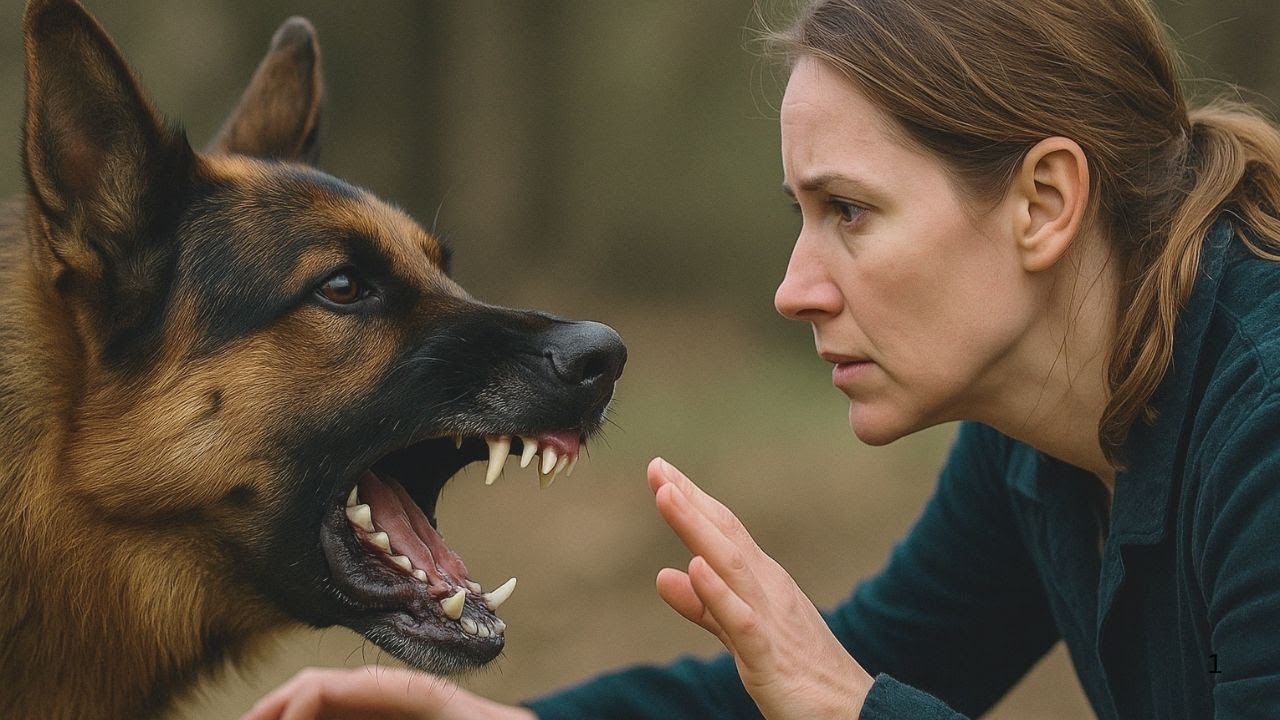 Keiner konnte diesen aggressiven Schäferhund anfassen – bis eine Frau kam und alles veränderte
