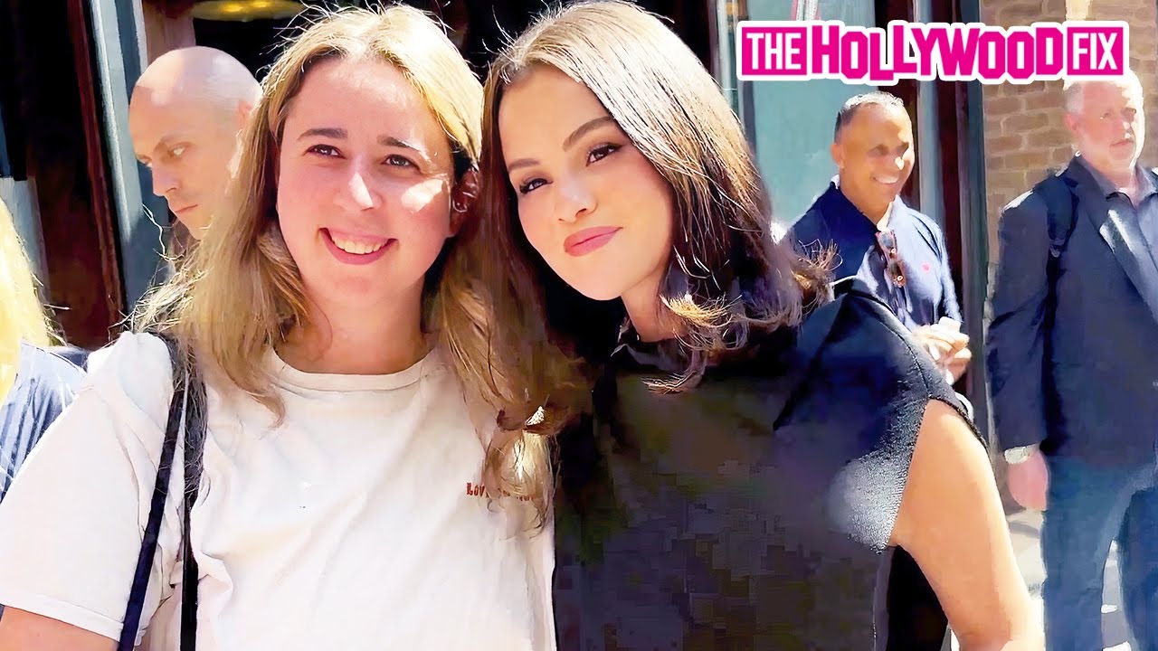 Selena Gomez Signs Autographs & Takes Pics With Fans While Leaving Her Hotel In New York, NY