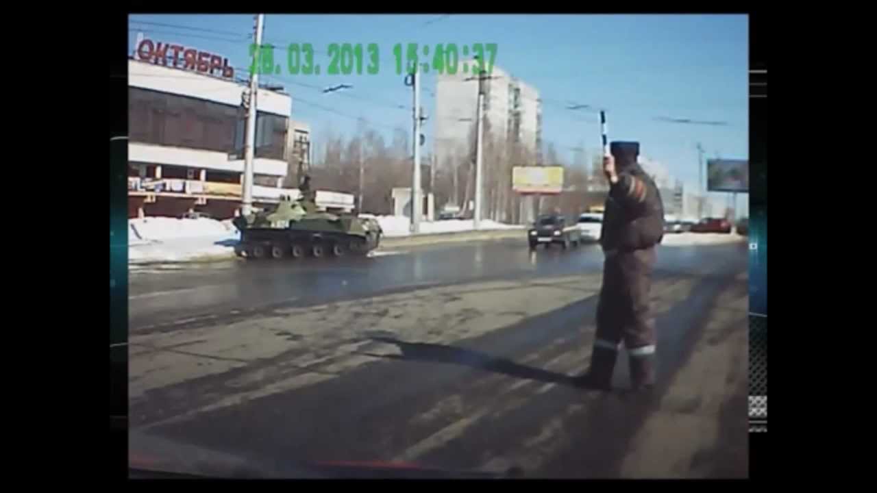 Russian Tank on the street