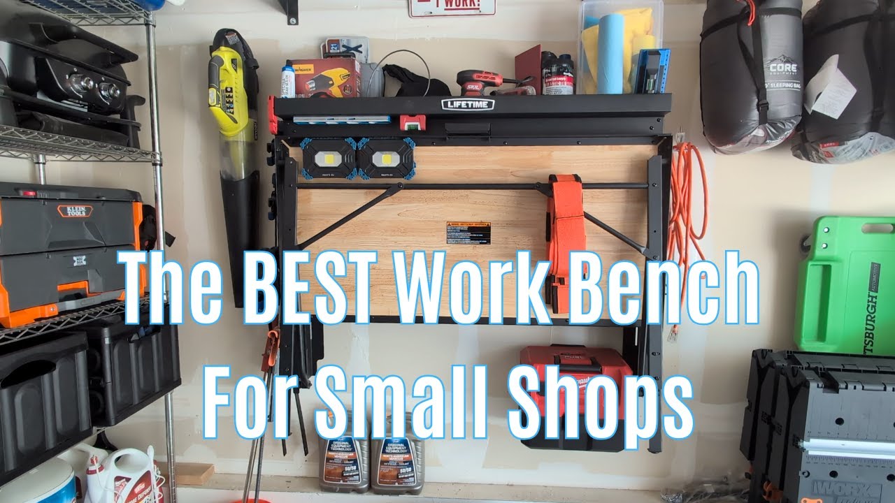 The Perfect Workbench For Small Spaces - Lifetime Folding Work Bench Review